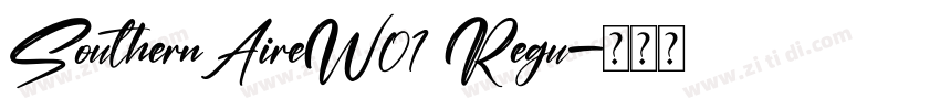 SouthernAireW01 Regu字体转换